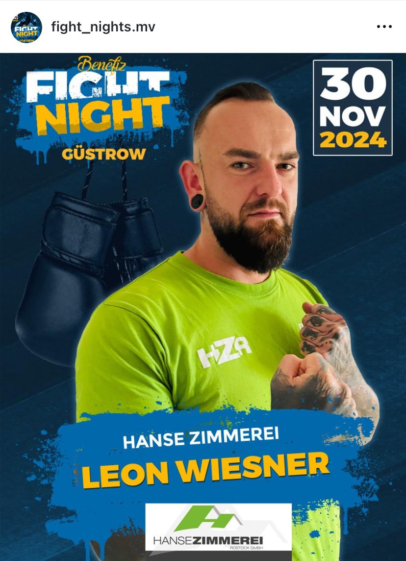 Fightcard Leon Wiesner 2024.